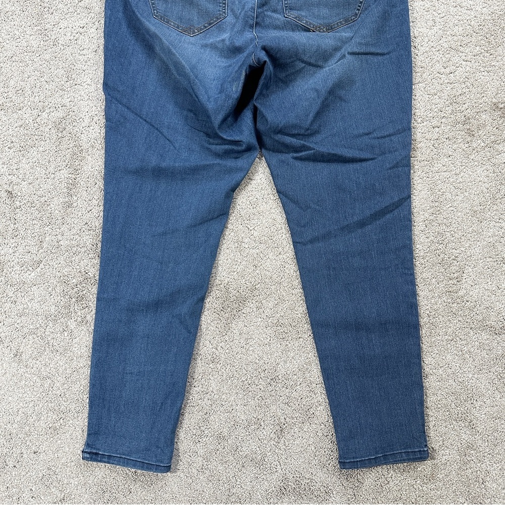 Democracy Women’s Ab Solution Booty Lift Blue Plus Jeggings Jeans Blue Denim 18W - Picture 8 of 15